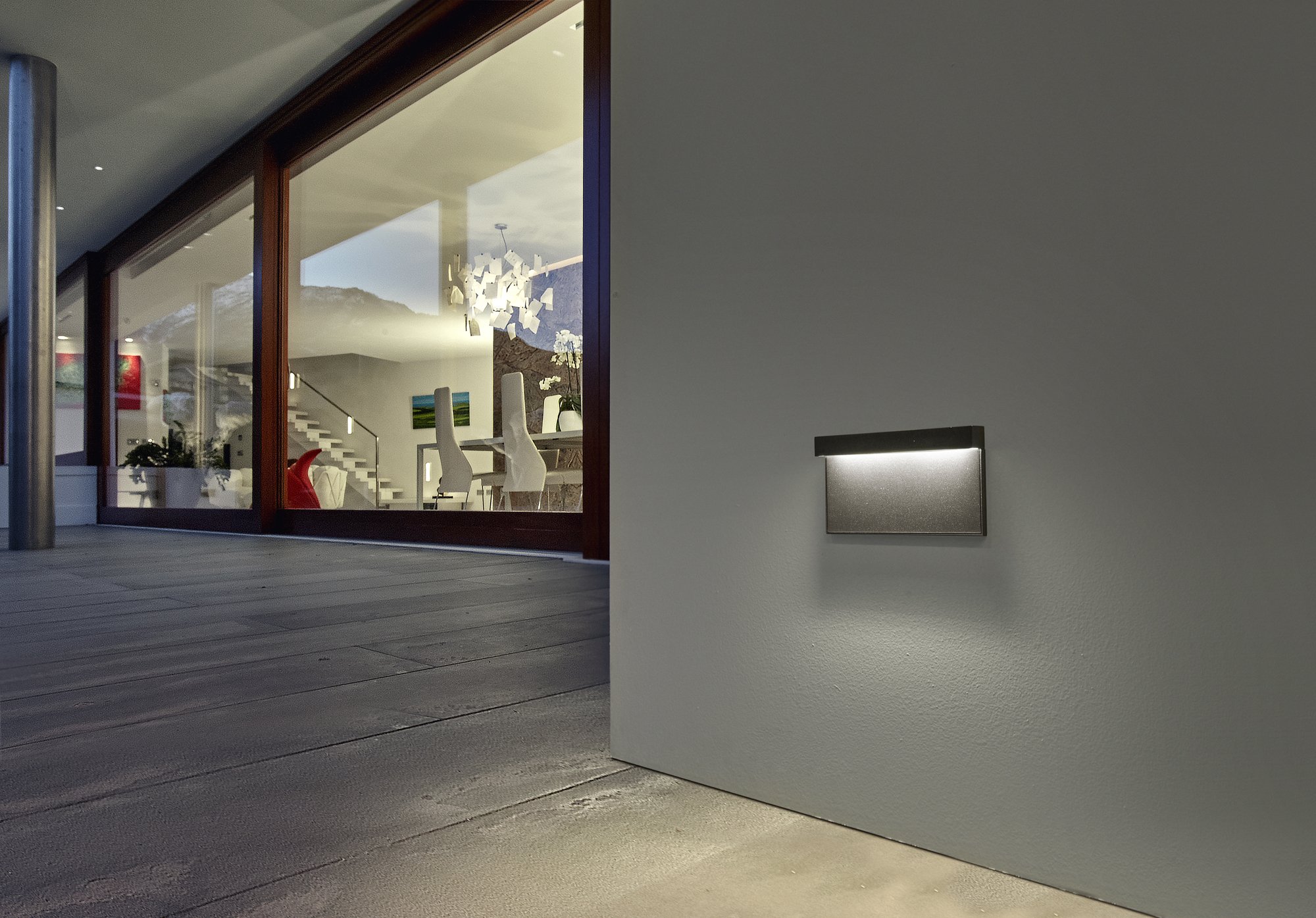 5Cento, surface mounted step light for back boxes